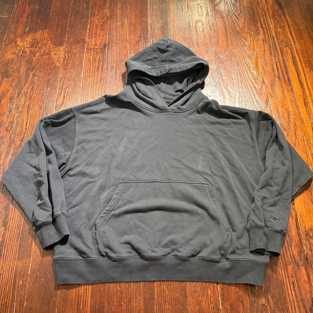 Fabletics Hoodie Mens 2XL Black Stretch Athleisure Minimalist Gym
